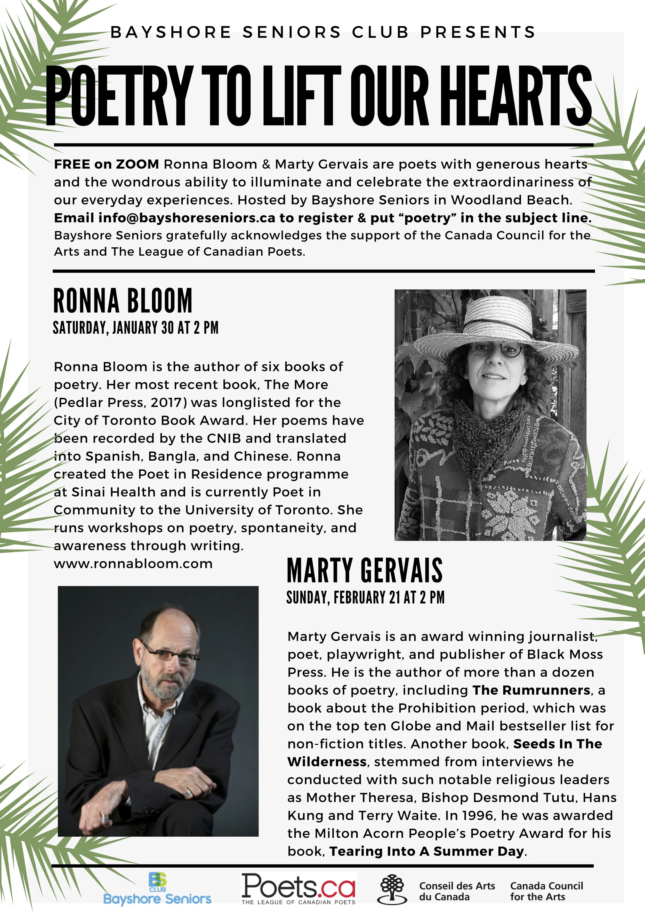 An afternoon poetry reading