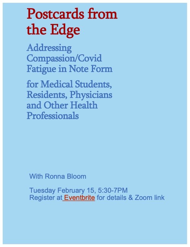 Postcards from the Edge: Addressing Compassion/Covid Fatigue in Note Form