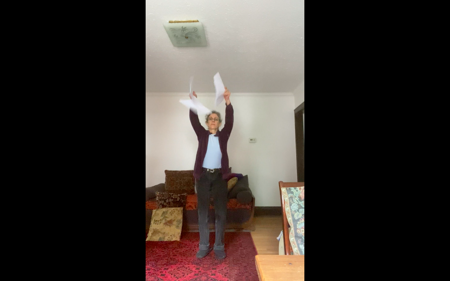 Ronna edits her manuscript