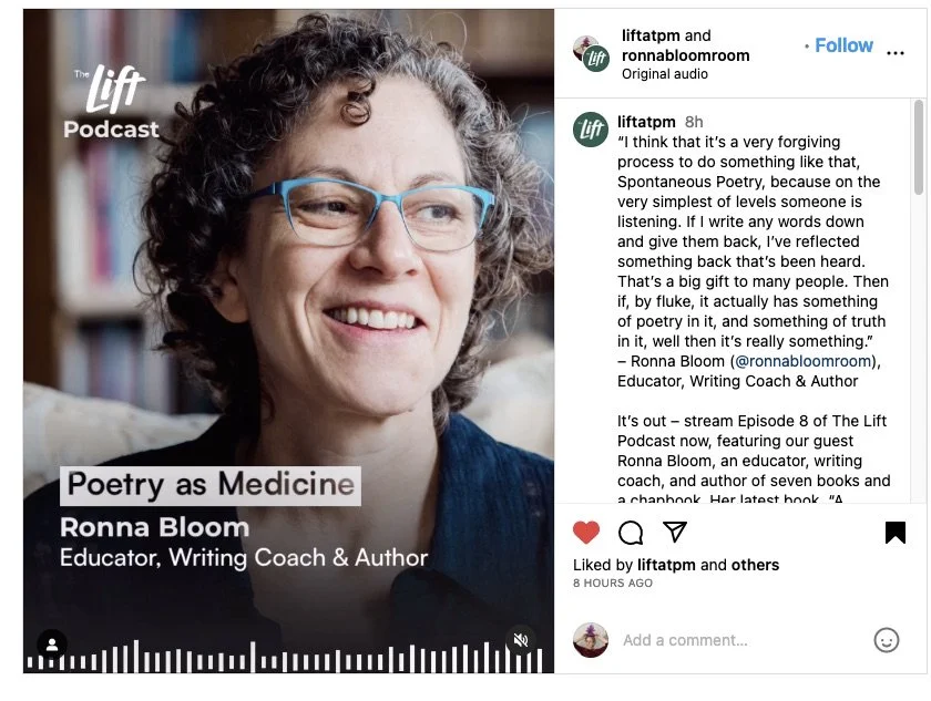 Poetry as medicine