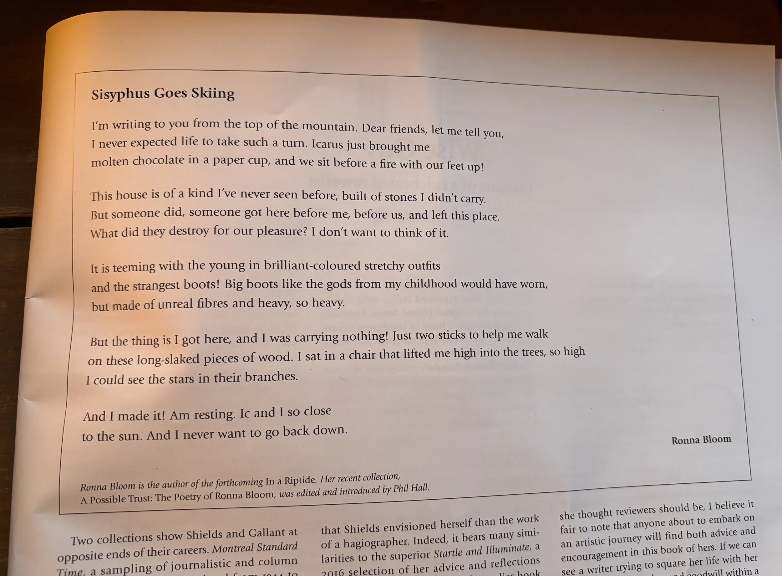 Sisyphus Goes Skiing 