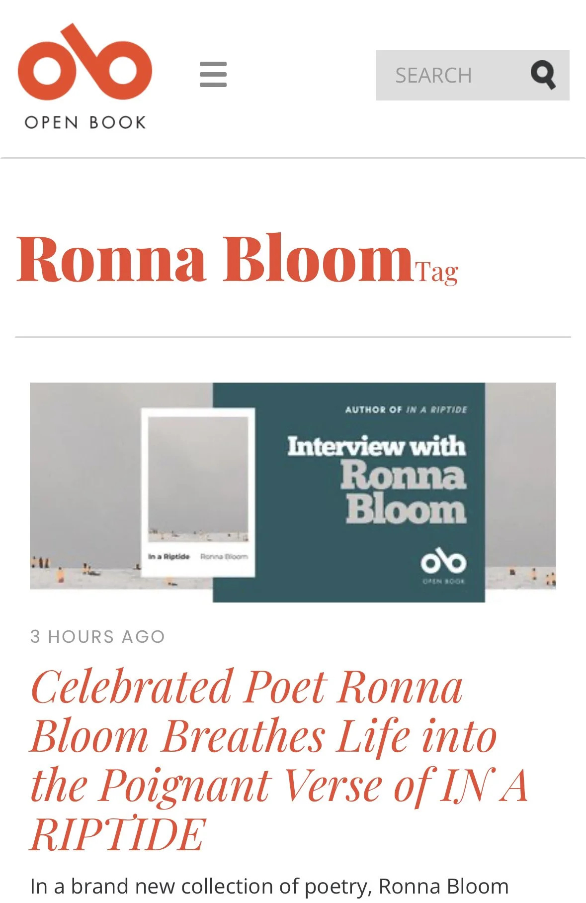 Open Book Interview: