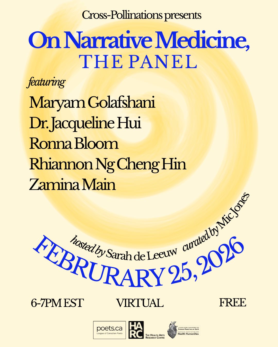 Cross-Pollinations: A Panel on Poetry, Health, Arts and Humanities