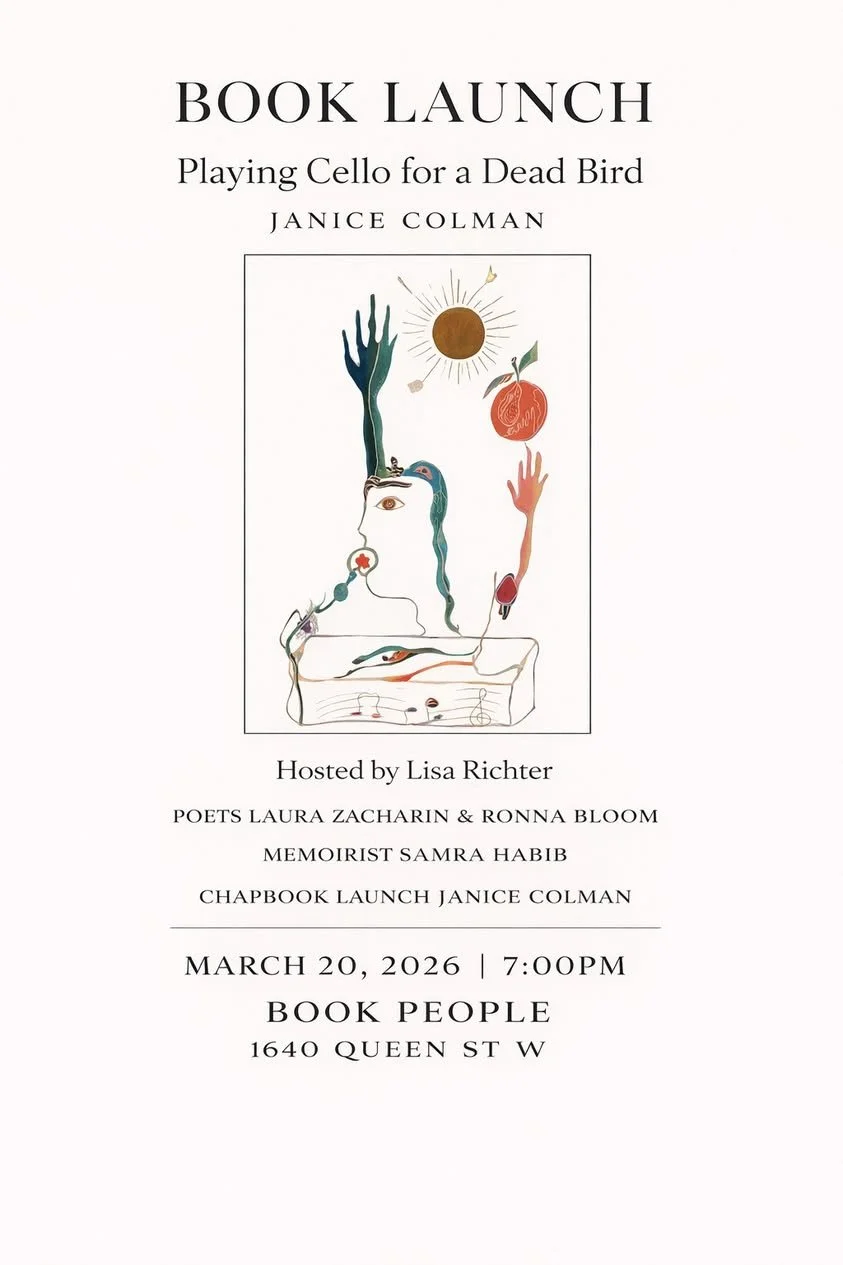 A reading with Janice Colman, Laura Zacharin and Samra Habib 