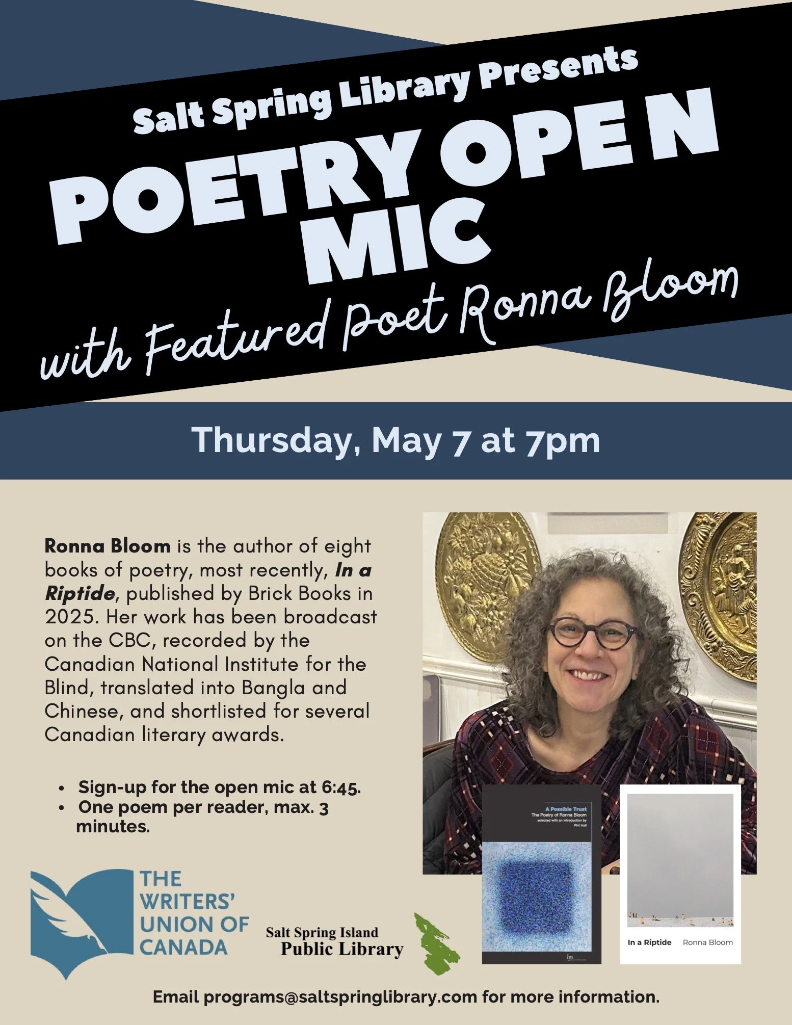 Poetry Open Mic on Salt Spring Island