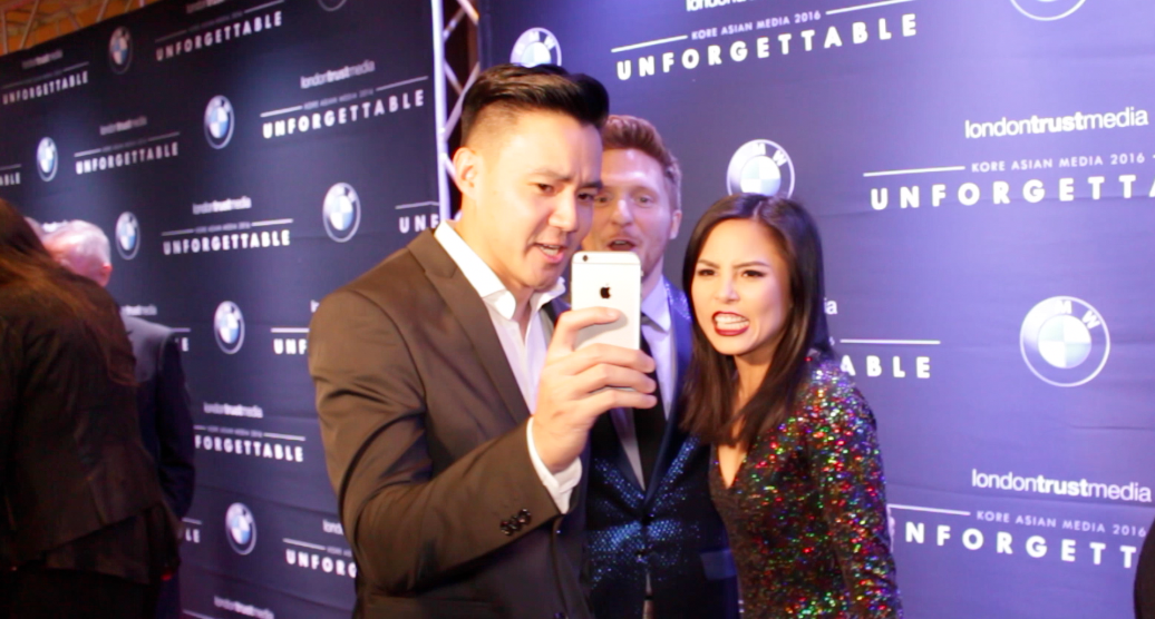 Phil Wang (Wong Fu), Brad Gage and Anna Akana taking a selfie