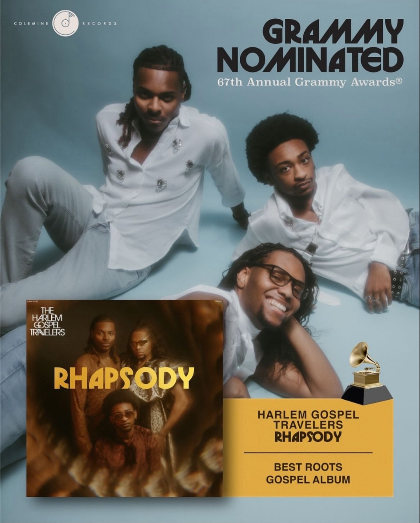 HUGE congrats to the @harlemgospeltravelers on their GRAMMY NOMINATION for their album &ldquo;Rhapsody&rdquo; &mdash; recorded by our very own @therealbinz at Hive Mind Recording!

🏆🏆🏆