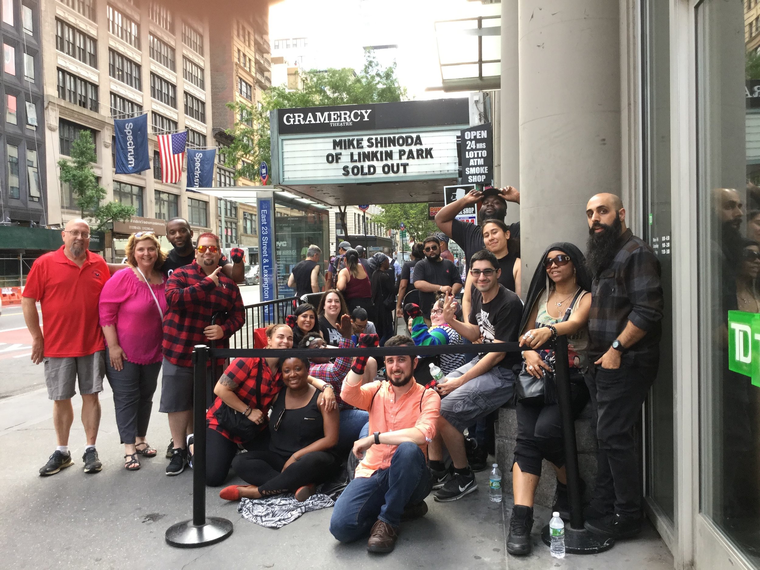 This is what seven hours of waiting in line looks like. More friends, great times. (Photo By: Malika)