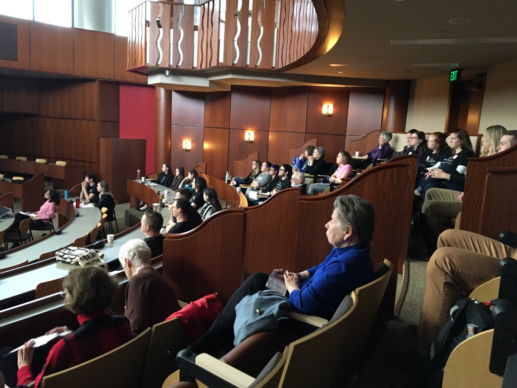 An audience of about fifty people attended the symposium.