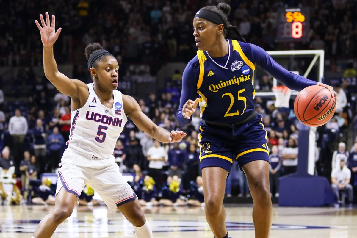 Quinnipiac lost to UConn in the 2018 NCAA Tournament Second Round, 71-46. (Photo by Morgan Tencza)