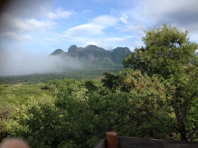 Vista desde Centro Werika, Tepoztlan, México