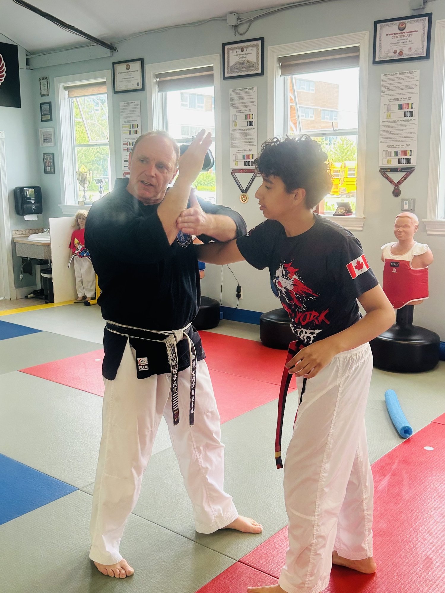 Youth learning practical self-defence at Tsawwassen Martial Arts