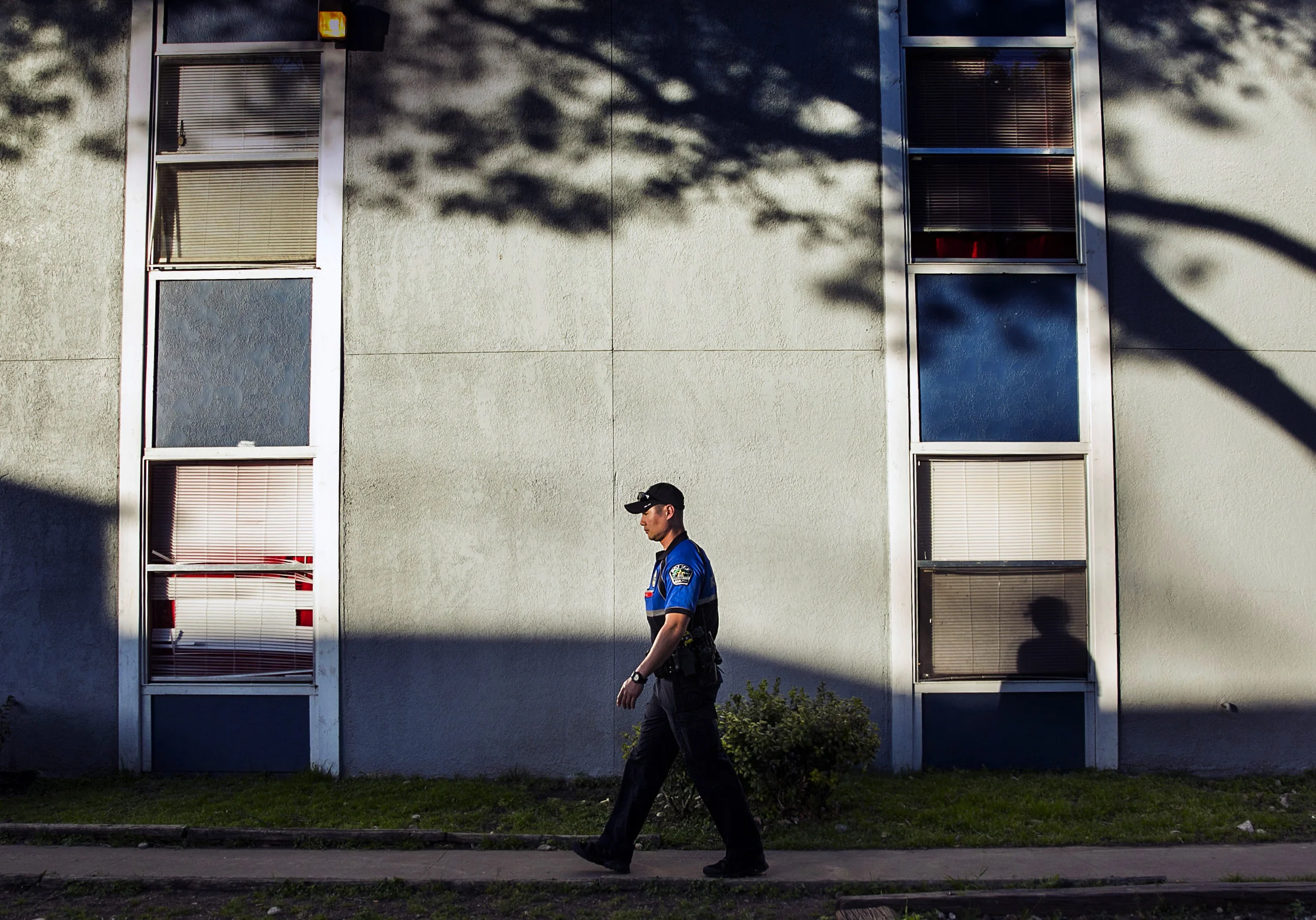  On March 5, 2016, Austin police officer Tuhwan Kim foot patrolled the Gallewood Gardens apartments in the Rundberg neighborhood in North Austin. The mobile walking beat is part of Restore Rundberg, a federally funded project focused on cleaning up t