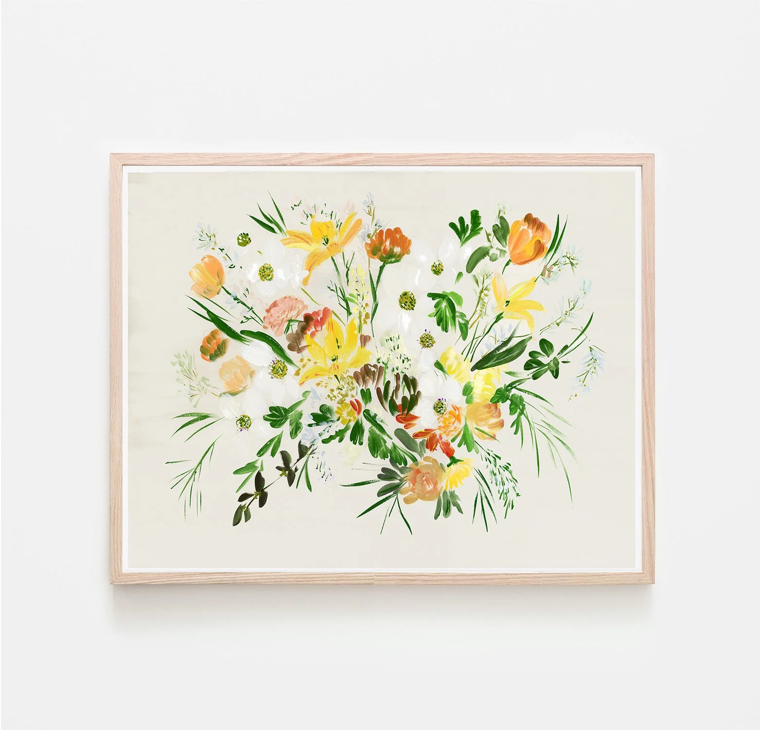 Baroque Bouquet •  Gouache Print