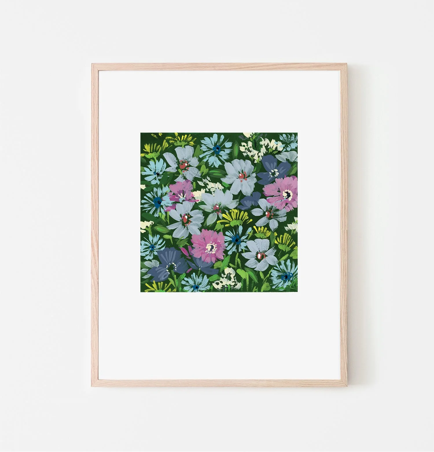 Wild Florals •  Gouache Print