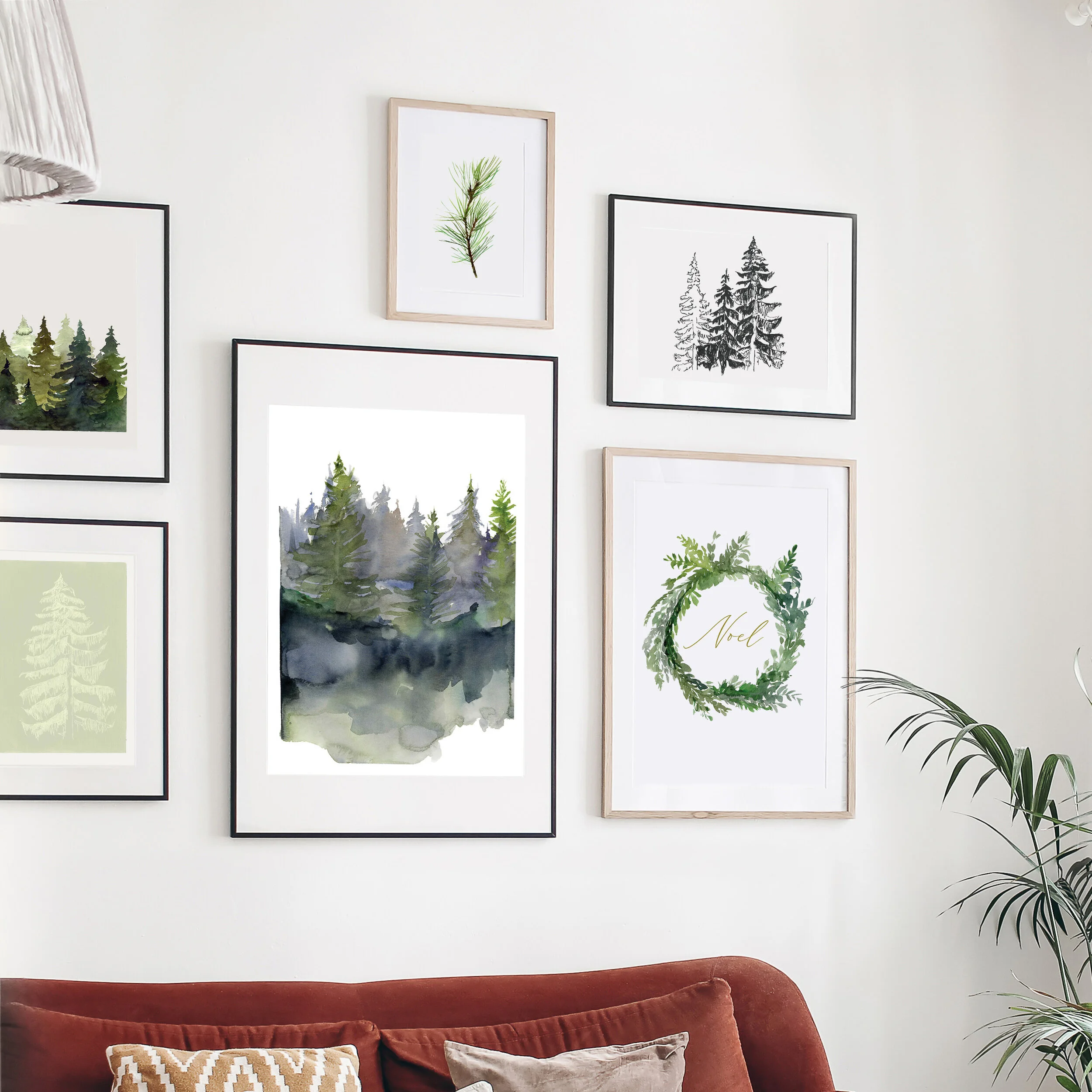 white-wall-gallery-wall-winter-forest-theme-1.jpg