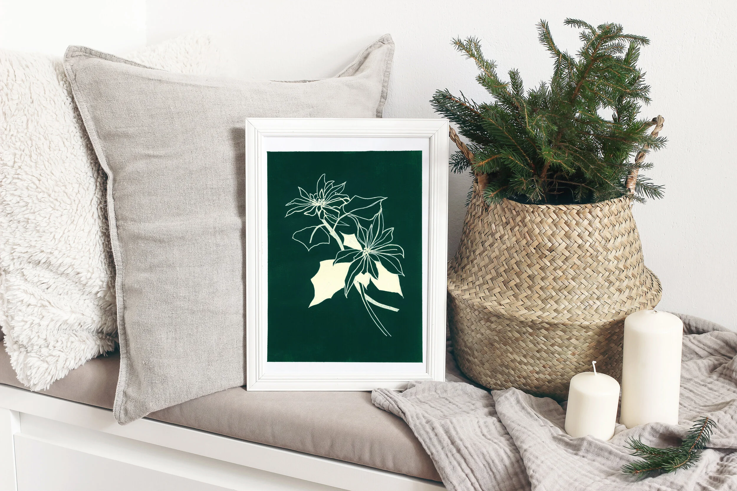 green-pointsetta-bench-white-frame.jpg