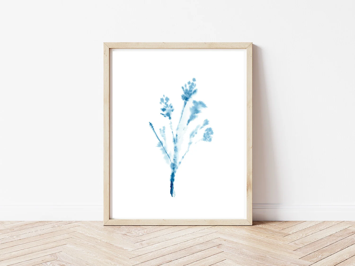 Single "Baby's Breath" • Indigo Watercolor Print