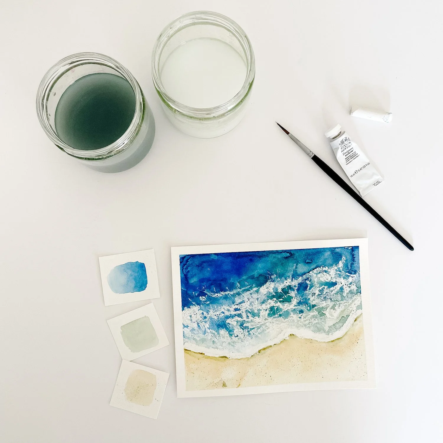 Beaches &amp; Waves in Watercolor at MUSEjar