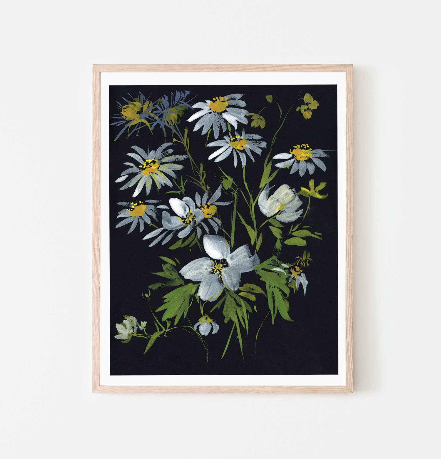 Daisies 1  •  "From the Garden"  Watercolor Artist Print