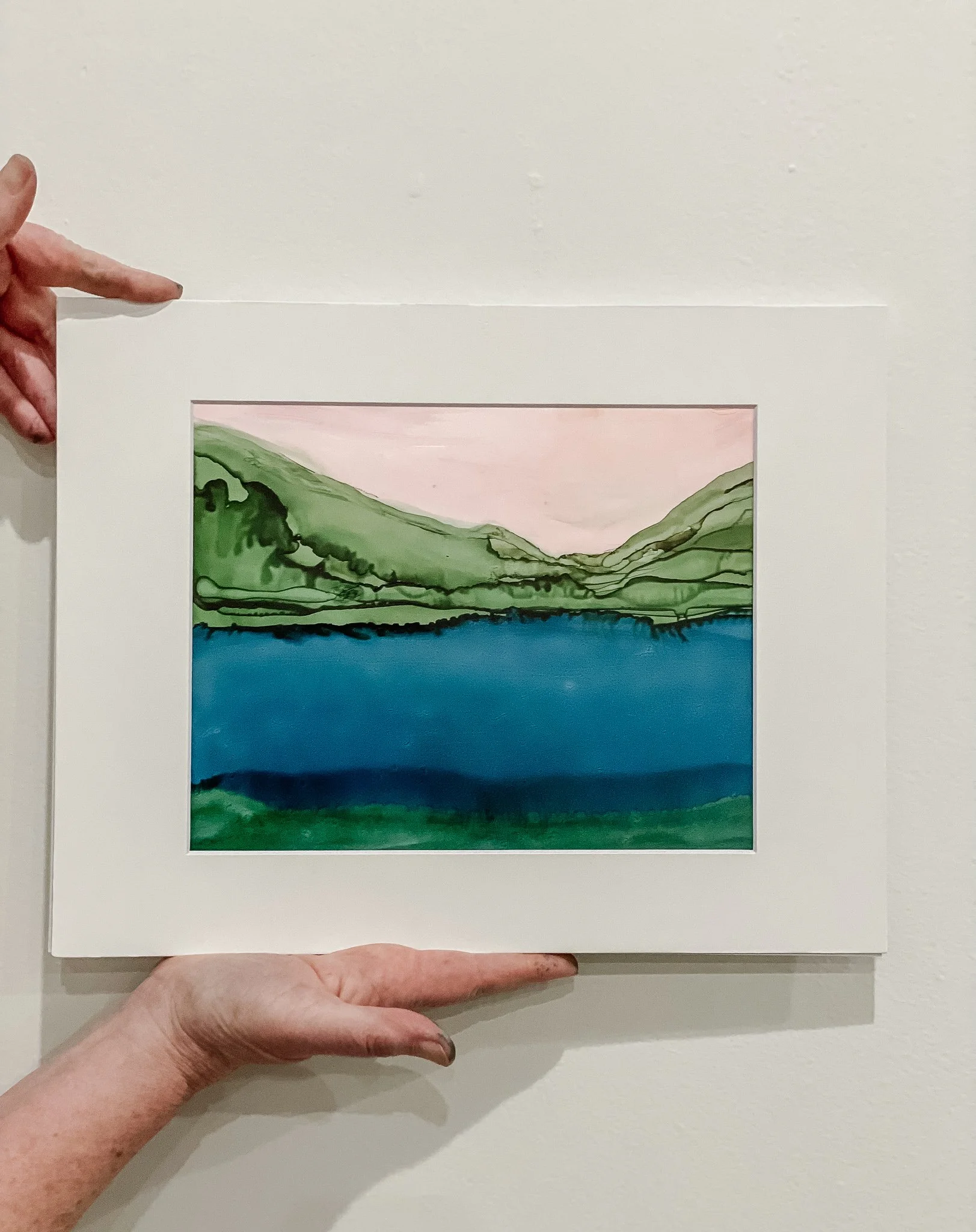 Abstract Alcohol Ink Landscapes with Rochester Brainery