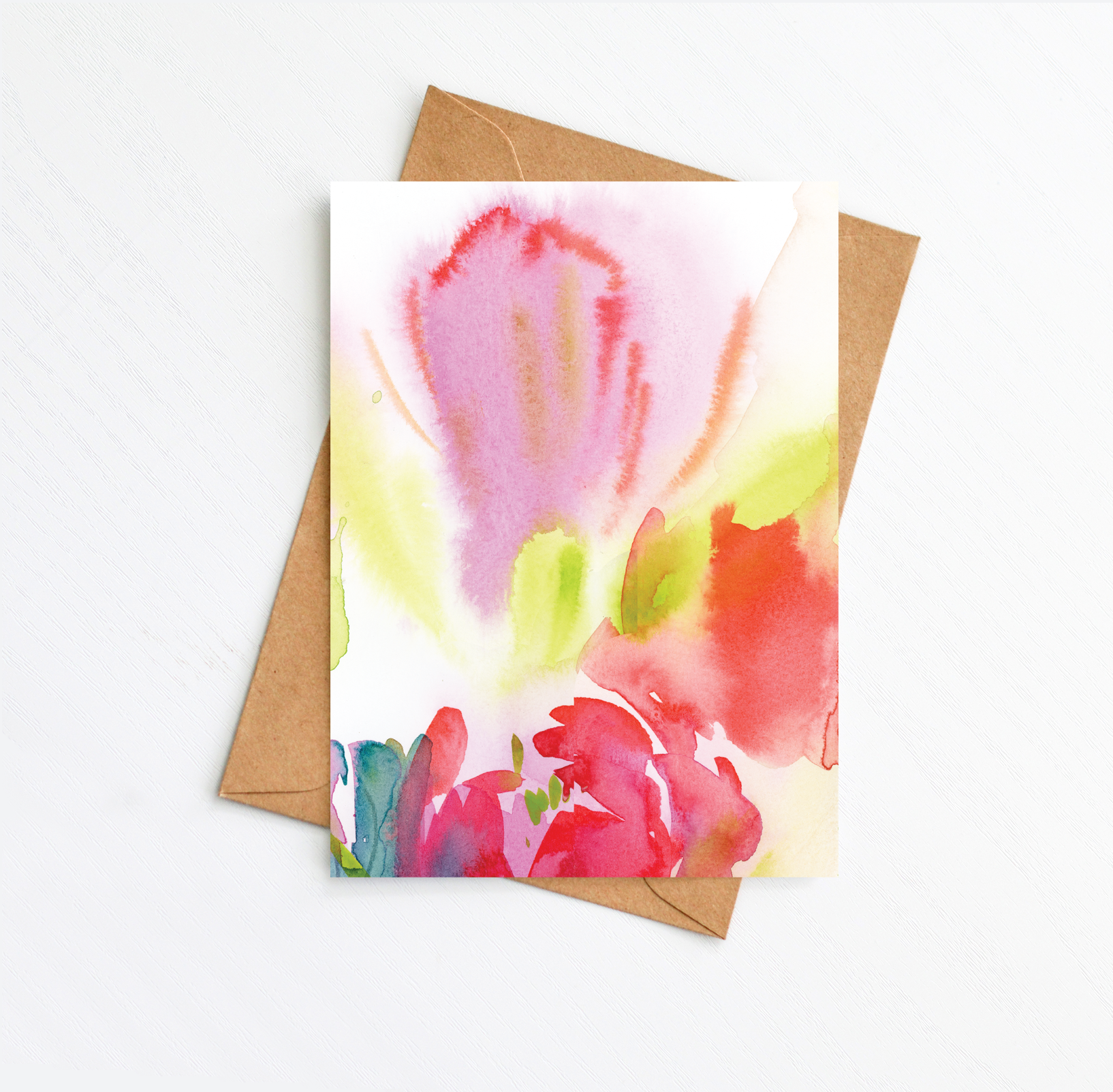 Expressive Tulips 2 Card
