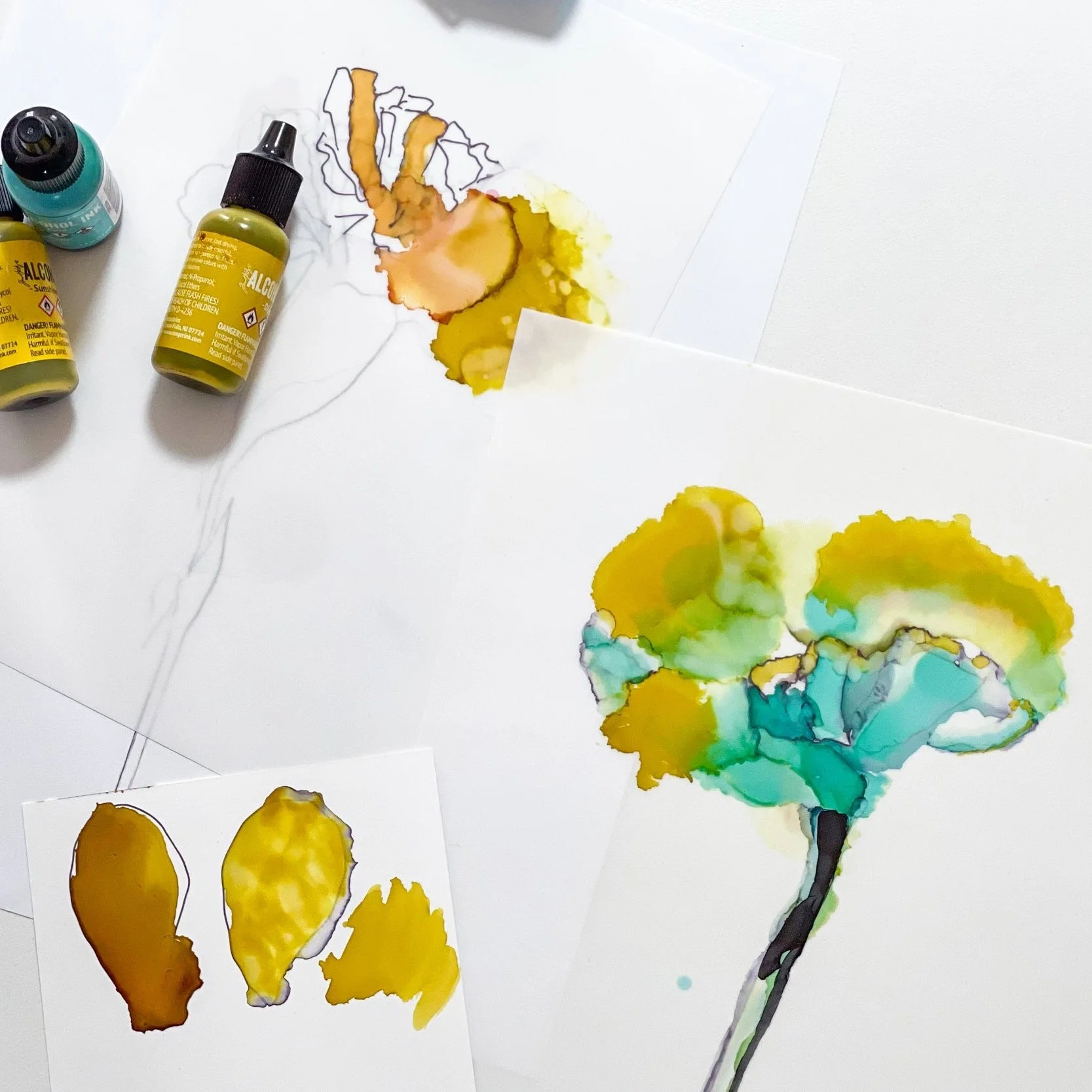 Alcohol Ink 101: Creating Florals with MUSEjar