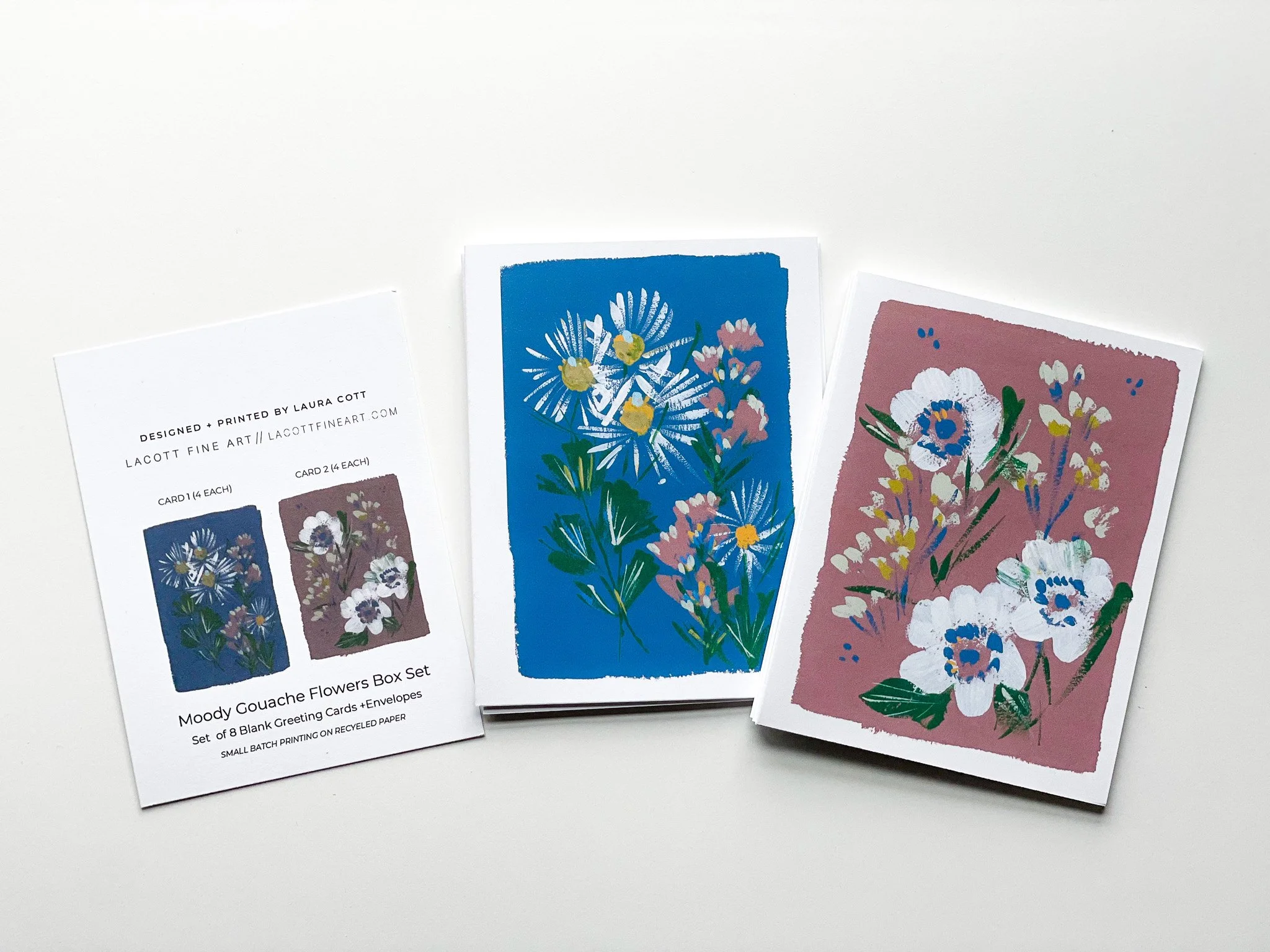 Moody Gouache Flowers Box Set