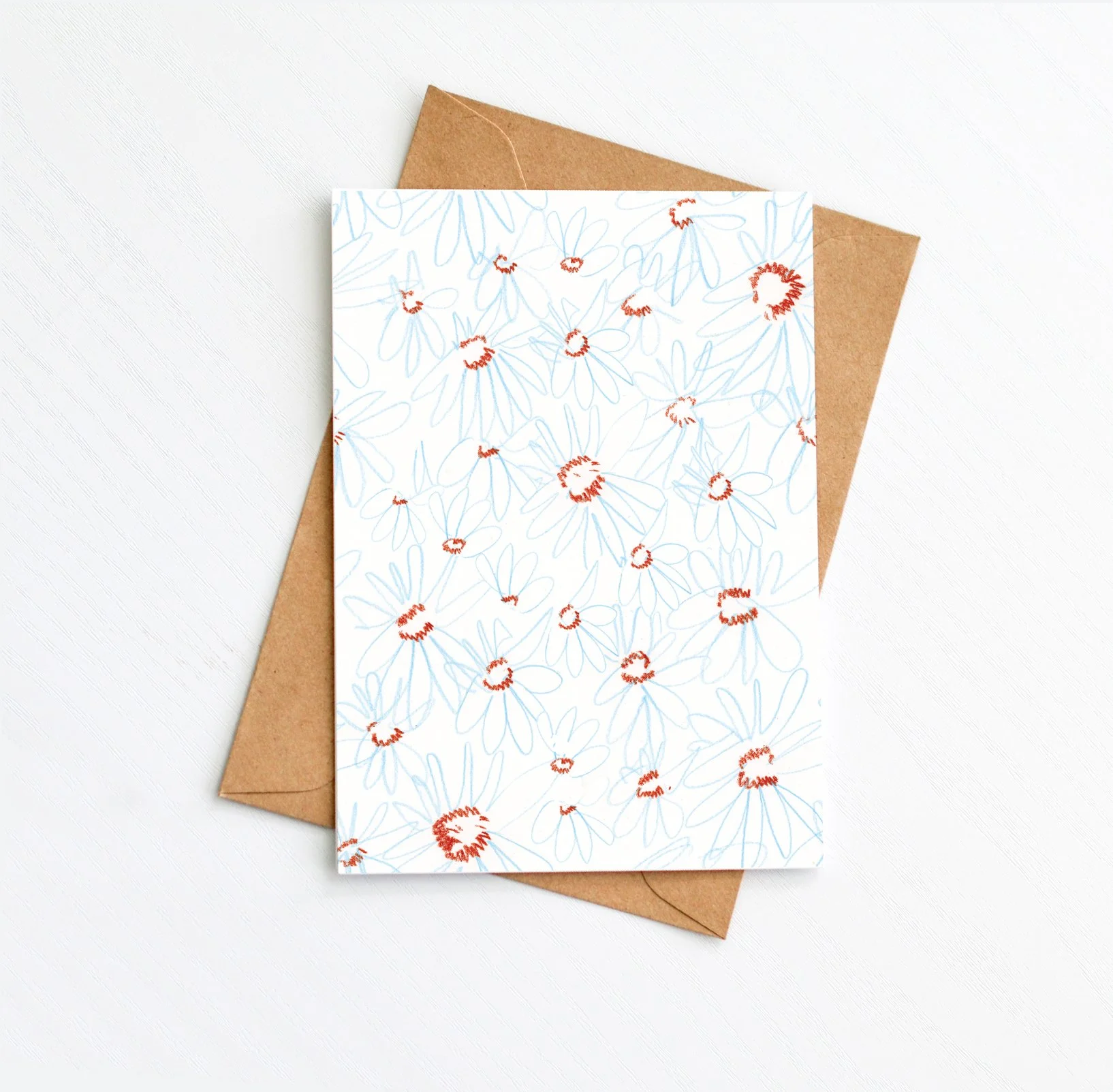 Blue Sunflower-card-stock-kraft-envolope-vertical.jpg