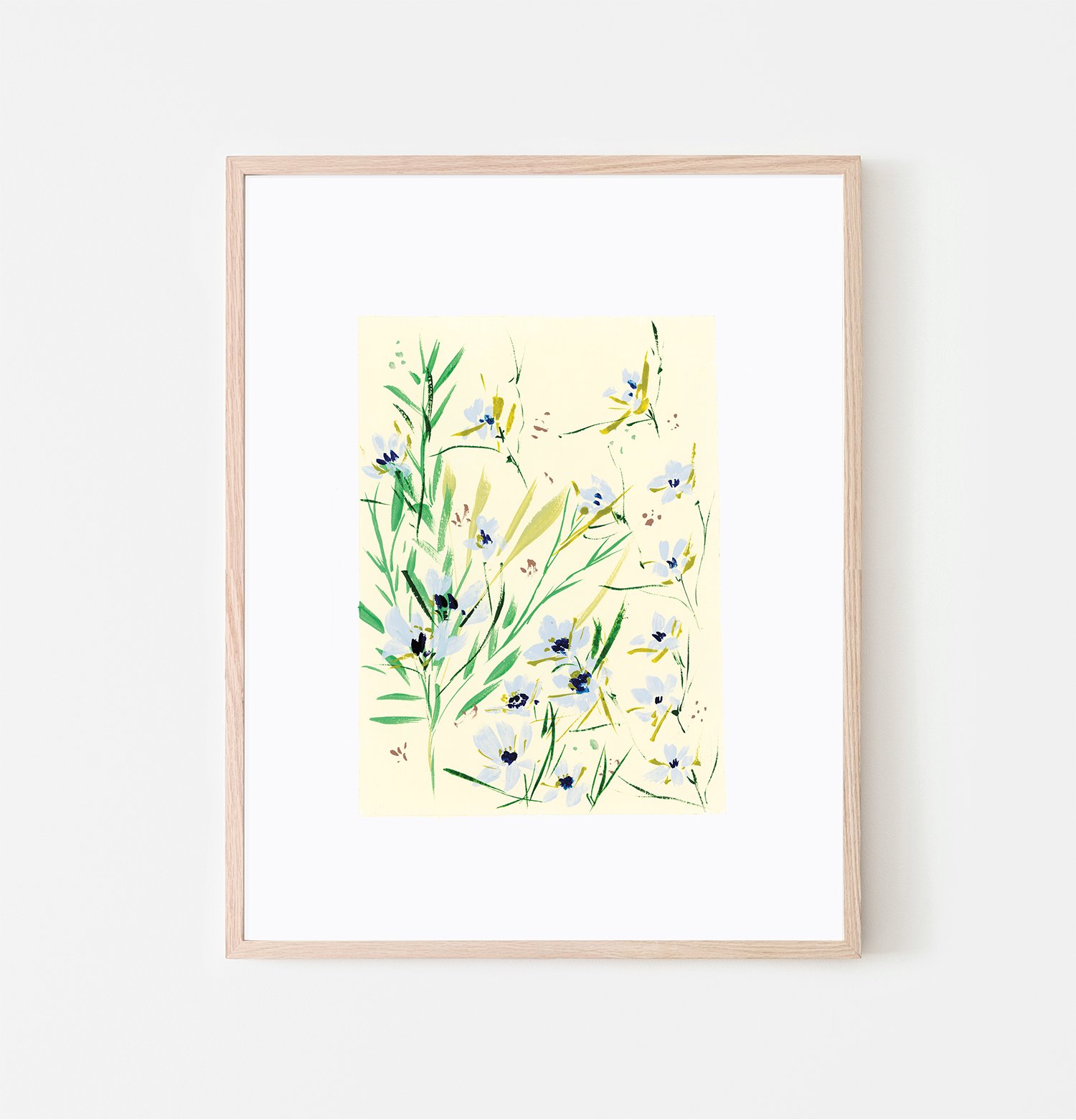 Florals in Ivory-11x14-Vertical-floating-skinny-wood-raw-frame.jpg