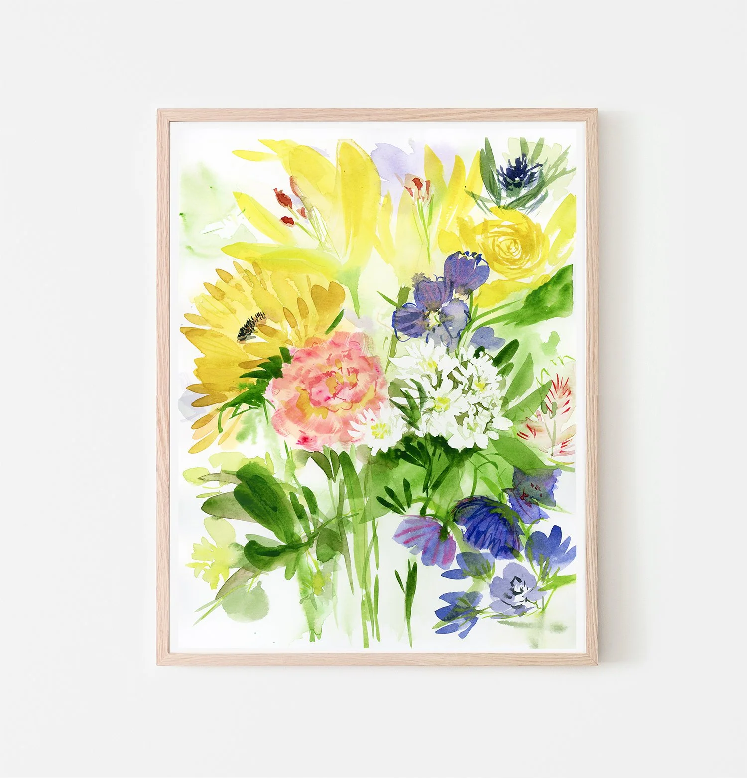 Summer Arrangement 1 • "Bouquets" Watercolor Print