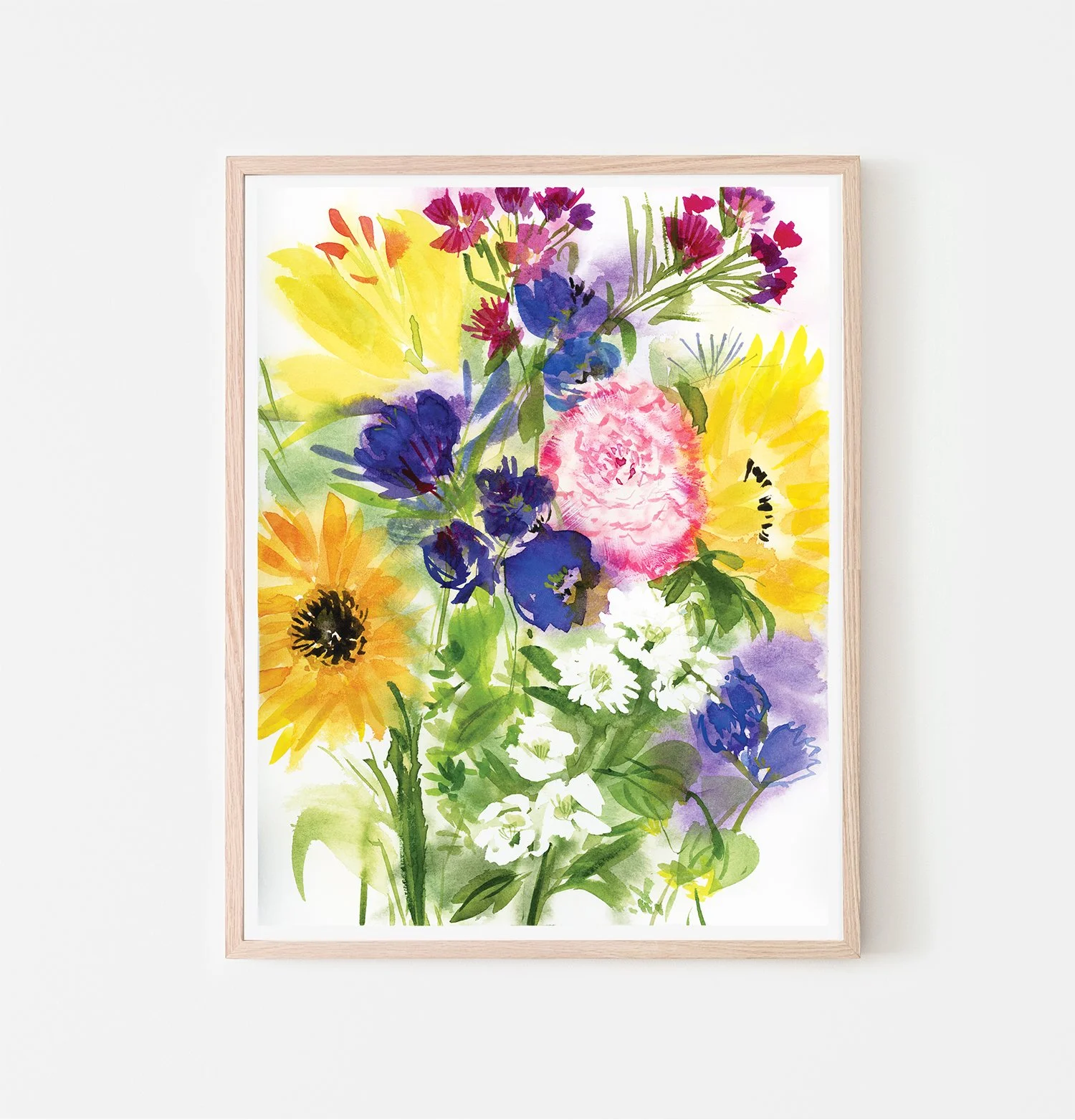 Summer Arrangement 2 • "Bouquets" Watercolor Print
