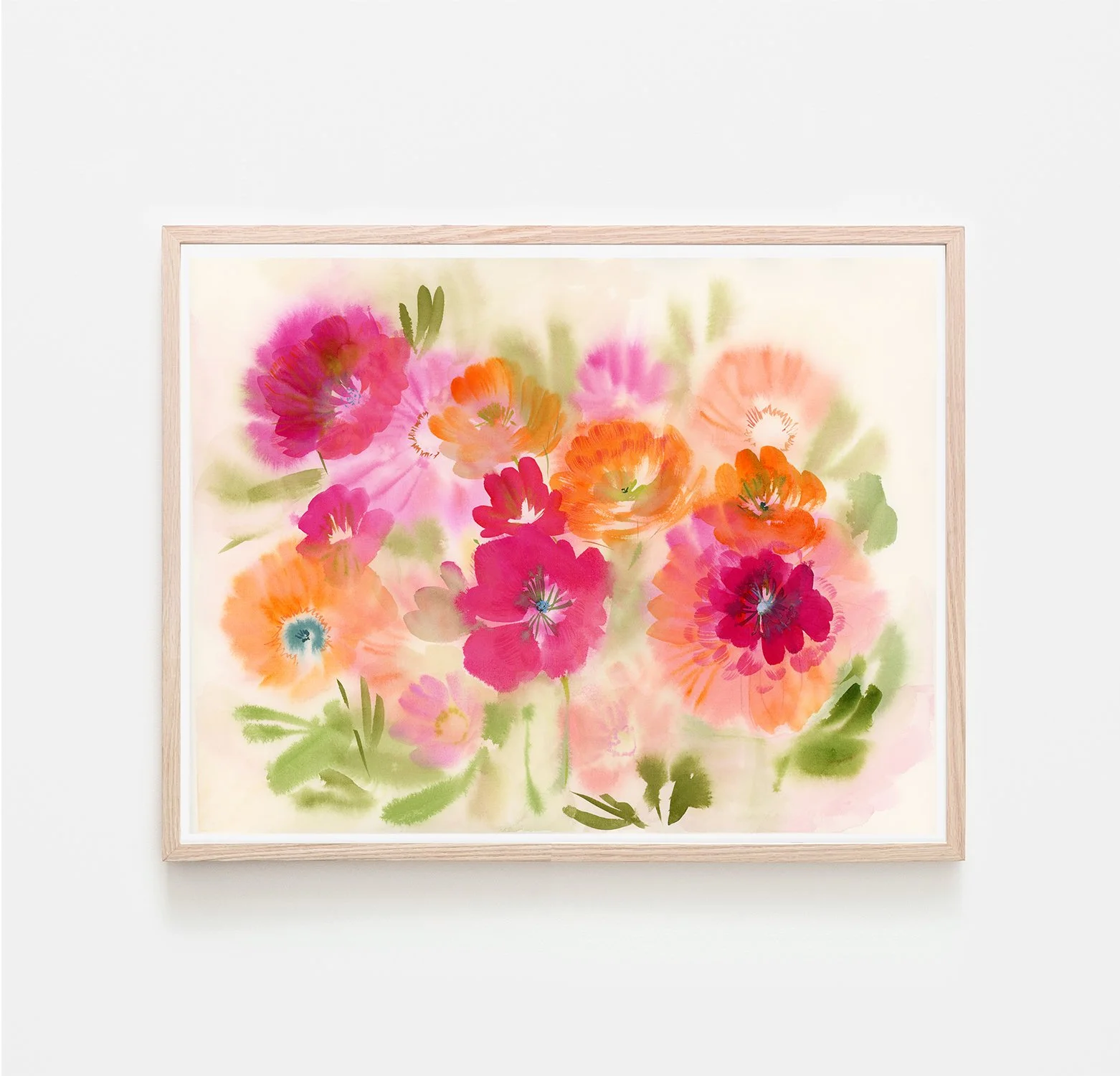 Magenta Ink Cosmos 1 •  Watercolor Print