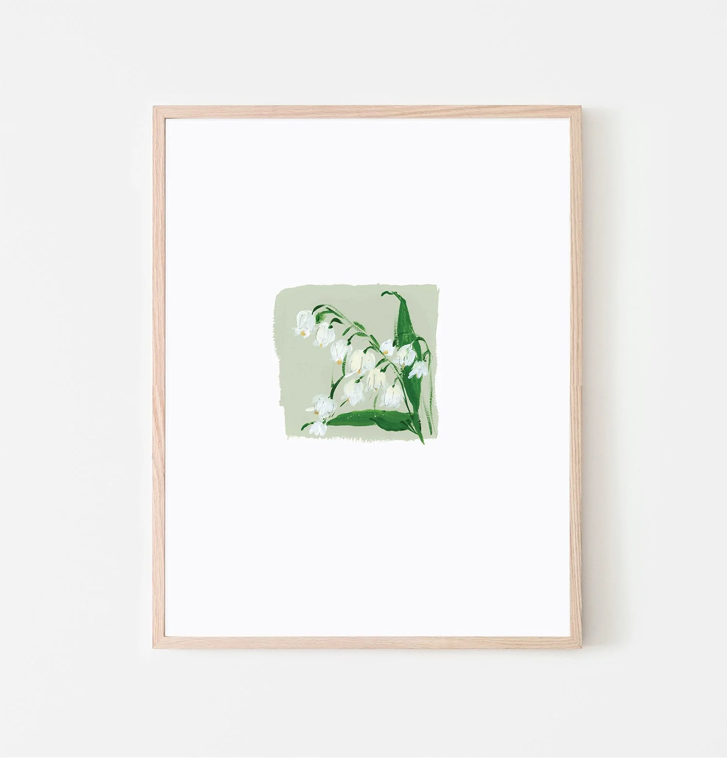 Lily of the Valley-11x14-Vertical-floating-skinny-wood-raw-frame.jpg