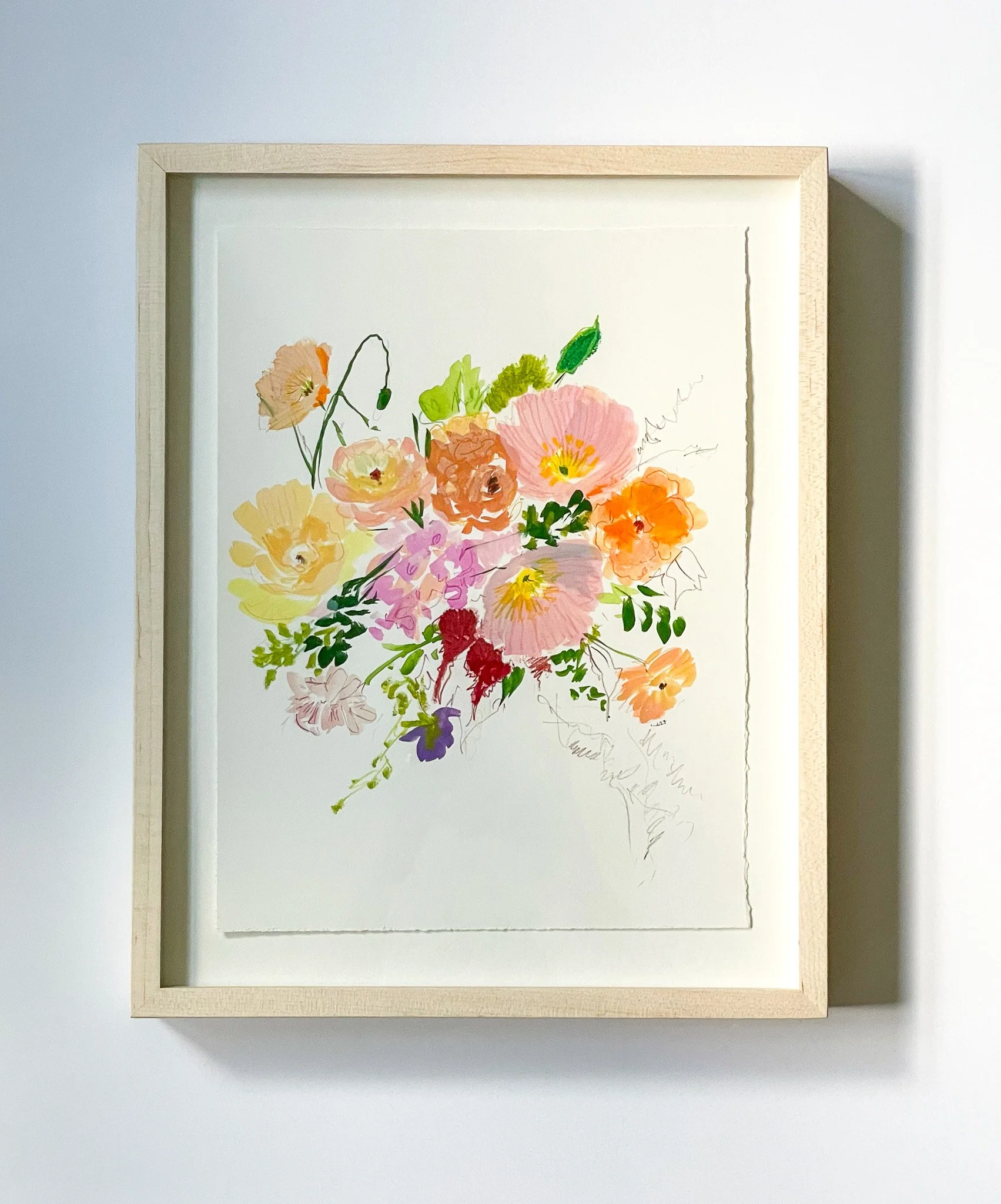 "Pastel Arrangement Left" Original