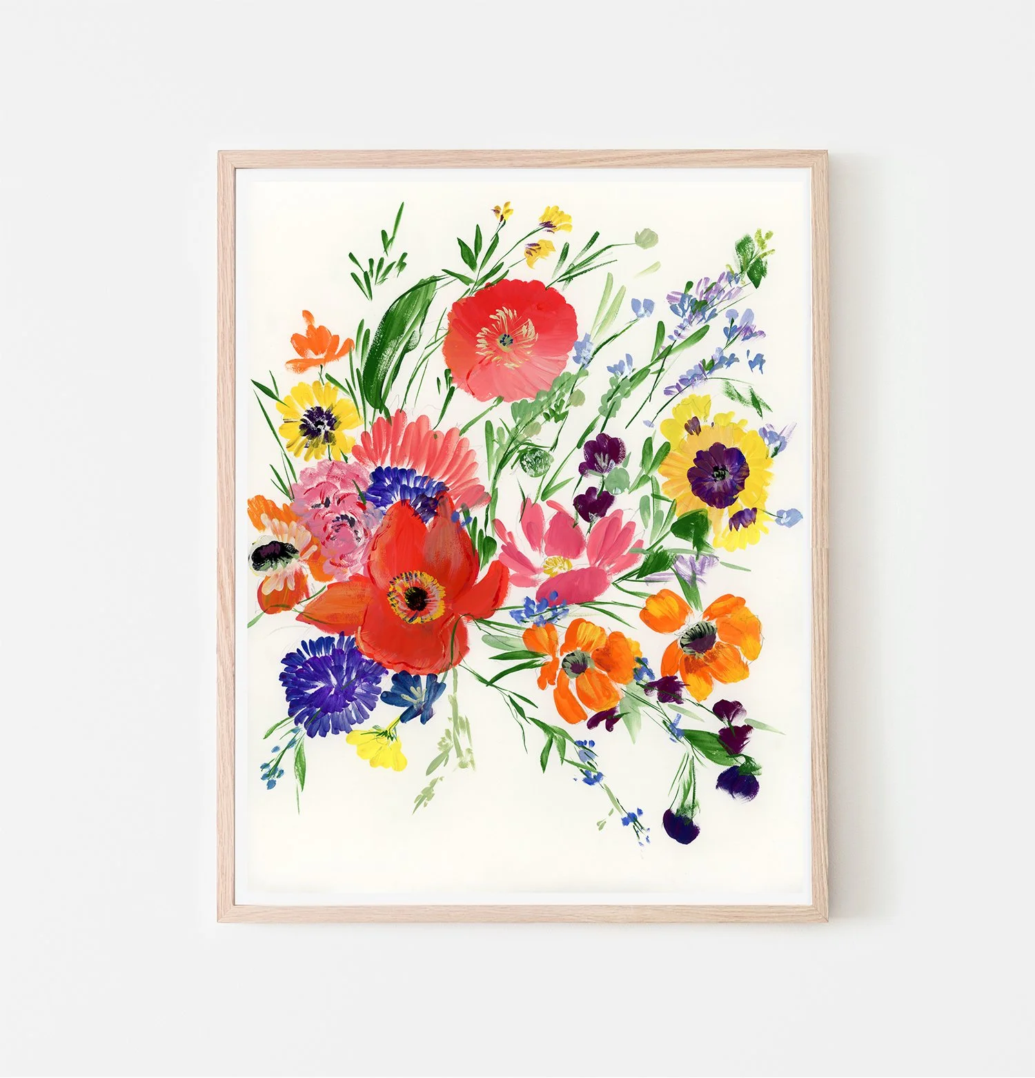 Garden Arrangement Right •  Gouache Print