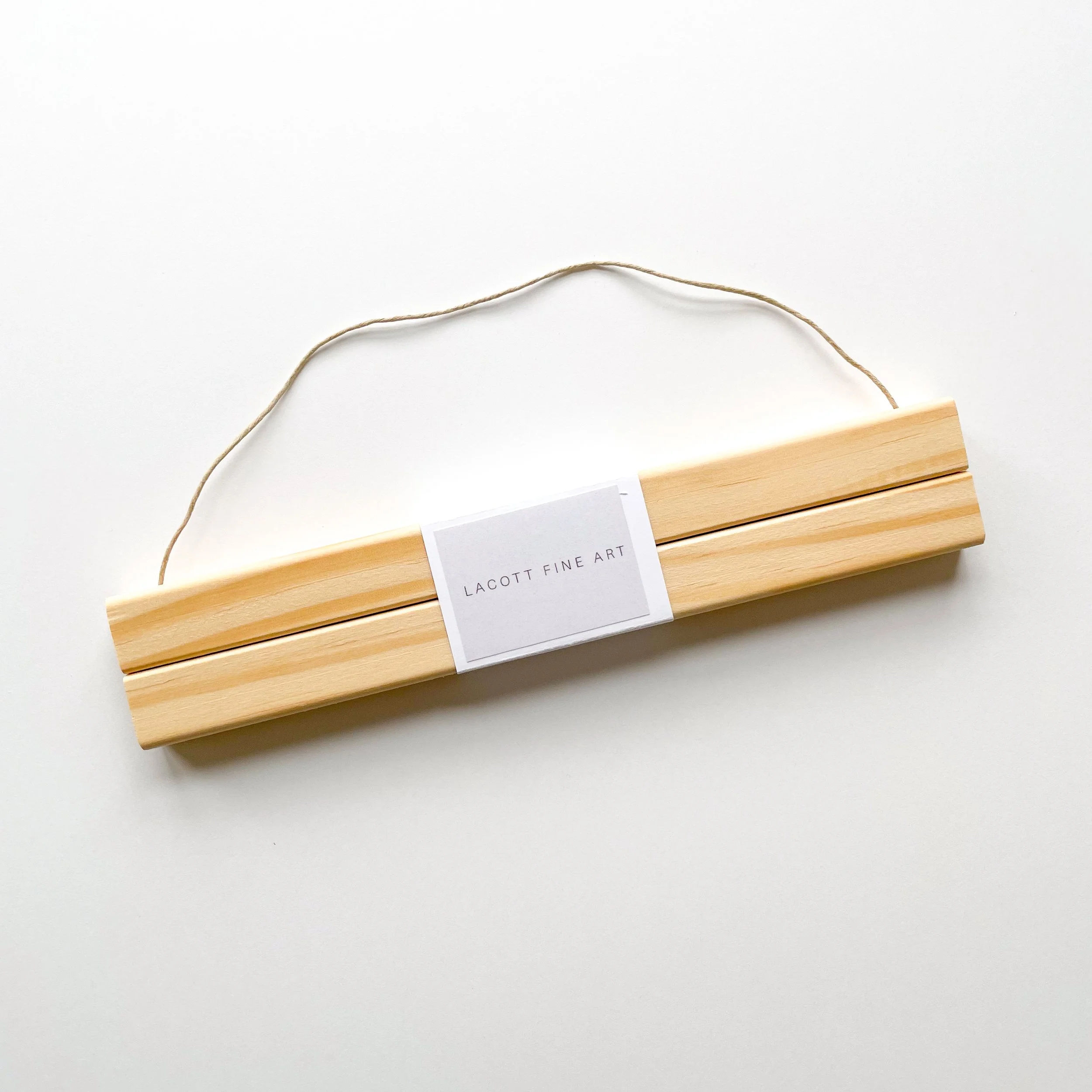 Small Double Wooden Magnetic Picture Hanger