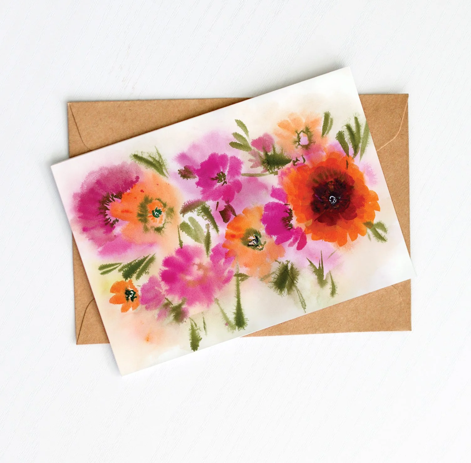 Magenta Ink Cosmos 2 - Greeting Card
