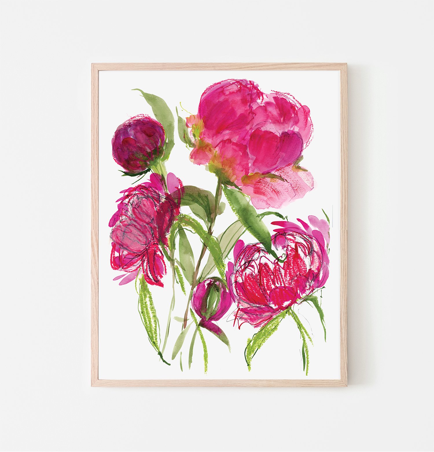 Peony Bouquet • "Bouquets" Watercolor Print