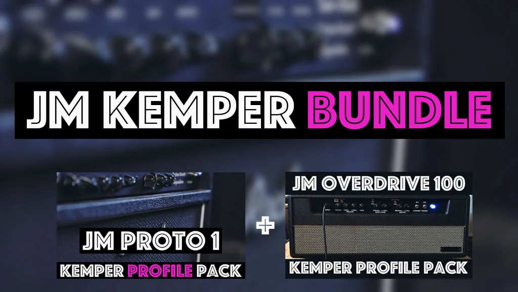 The JM Kemper Bundle contains both the JM Proto 1 Kemper Profile Pack and the JM Overdrive 100 Kemper Profile Pack. Two signature circuits beautifully captured by the Tone Junkies across a total of 47 studio profiles and available as a bundle an sizable discount compared to purchasing both packs on their own.