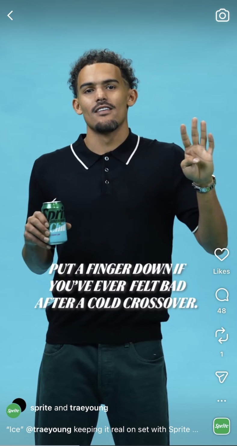 Trae Young Put a Finger Down