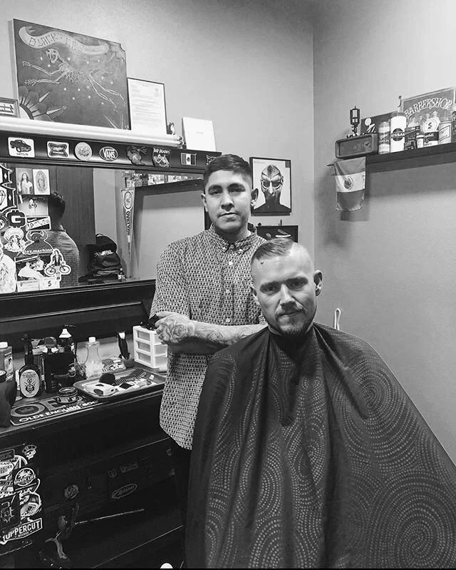 Back when you were able to go see your barber. Going on 3 weeks without a haircut, this is the longest I&rsquo;ve gone in years 🤦🏼&zwj;♂️😂 Thinking it&rsquo;s time to finally grow my part in and maybe change up the cut 🤔 Can&rsquo;t wait for this