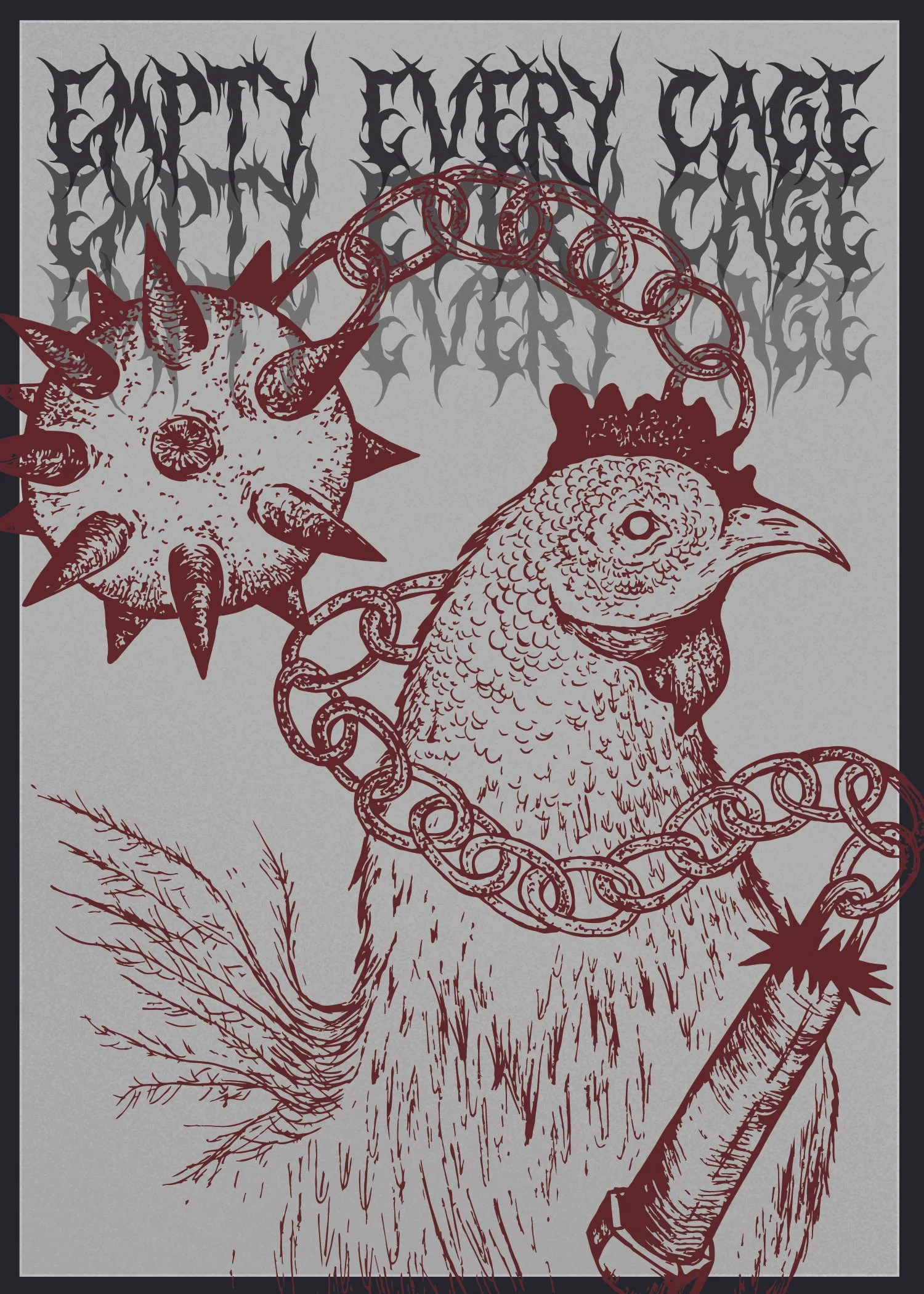 EMPTY EVERY CAGE 8x10" Print