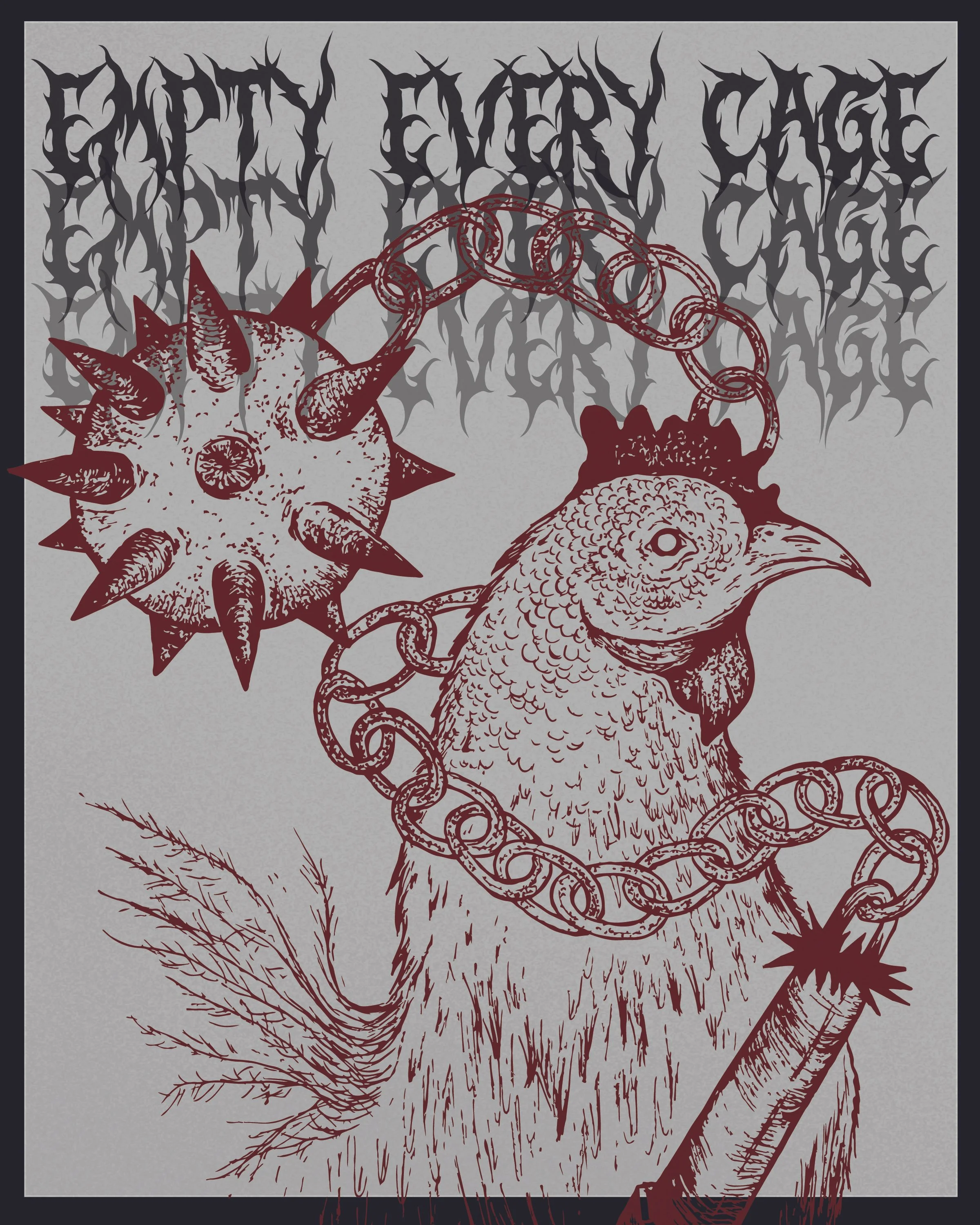 EMPTY EVERY CAGE 8x10" Print