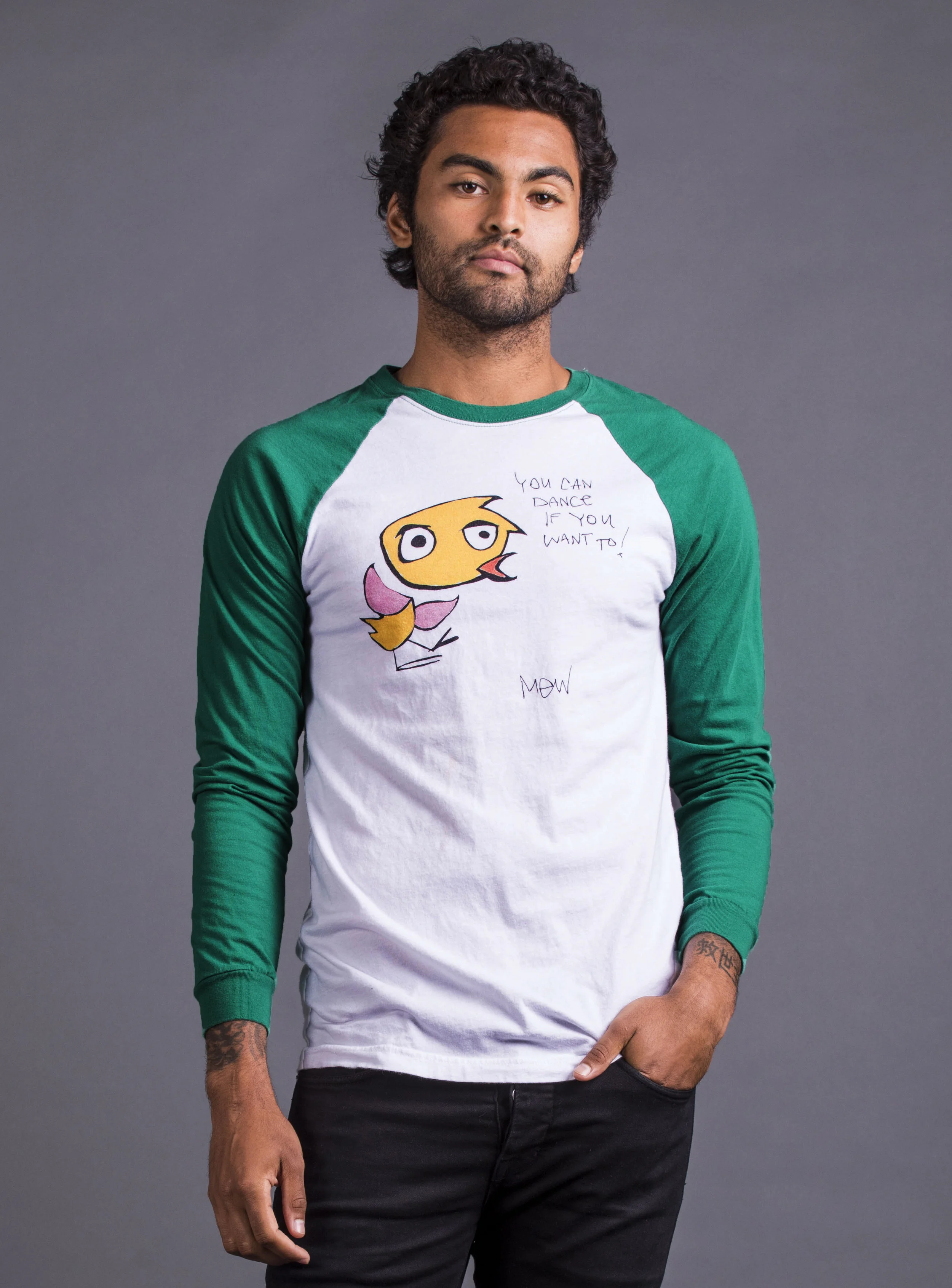 "You Can Dance If You Want To" Unisex Long Sleeve Baseball Jersey