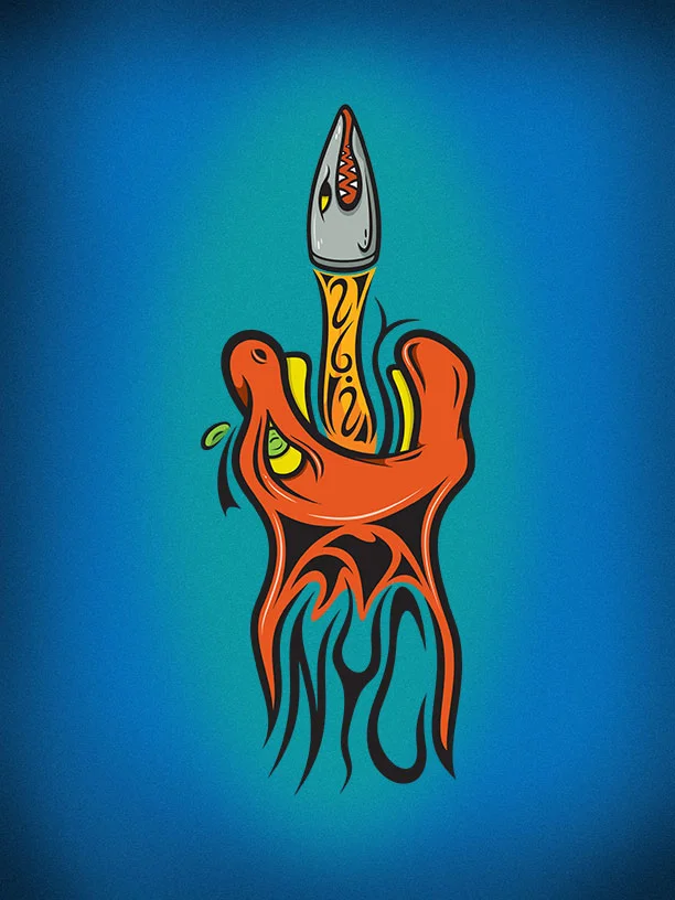 New York City Marathon Tattoo Illustration
