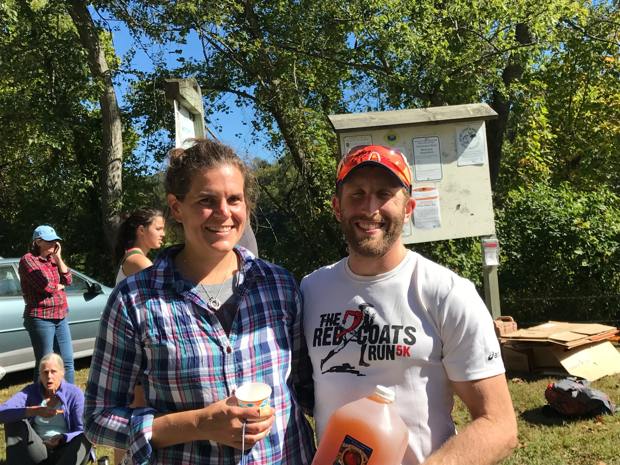 Lib and Pete, enjoying the regatta.