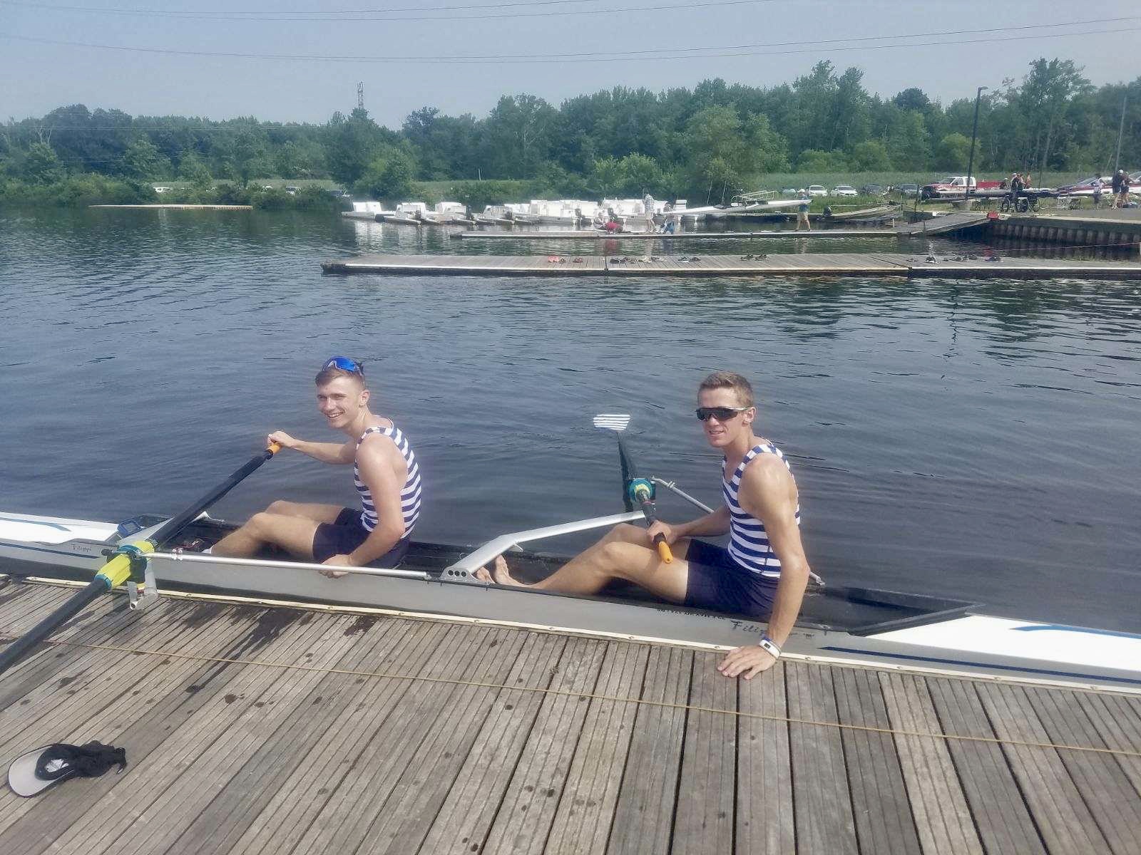 The U23 Lightweight Men’s pair: Collin Hay and Matthew Marchiony won their final with a time of 6:47.26.