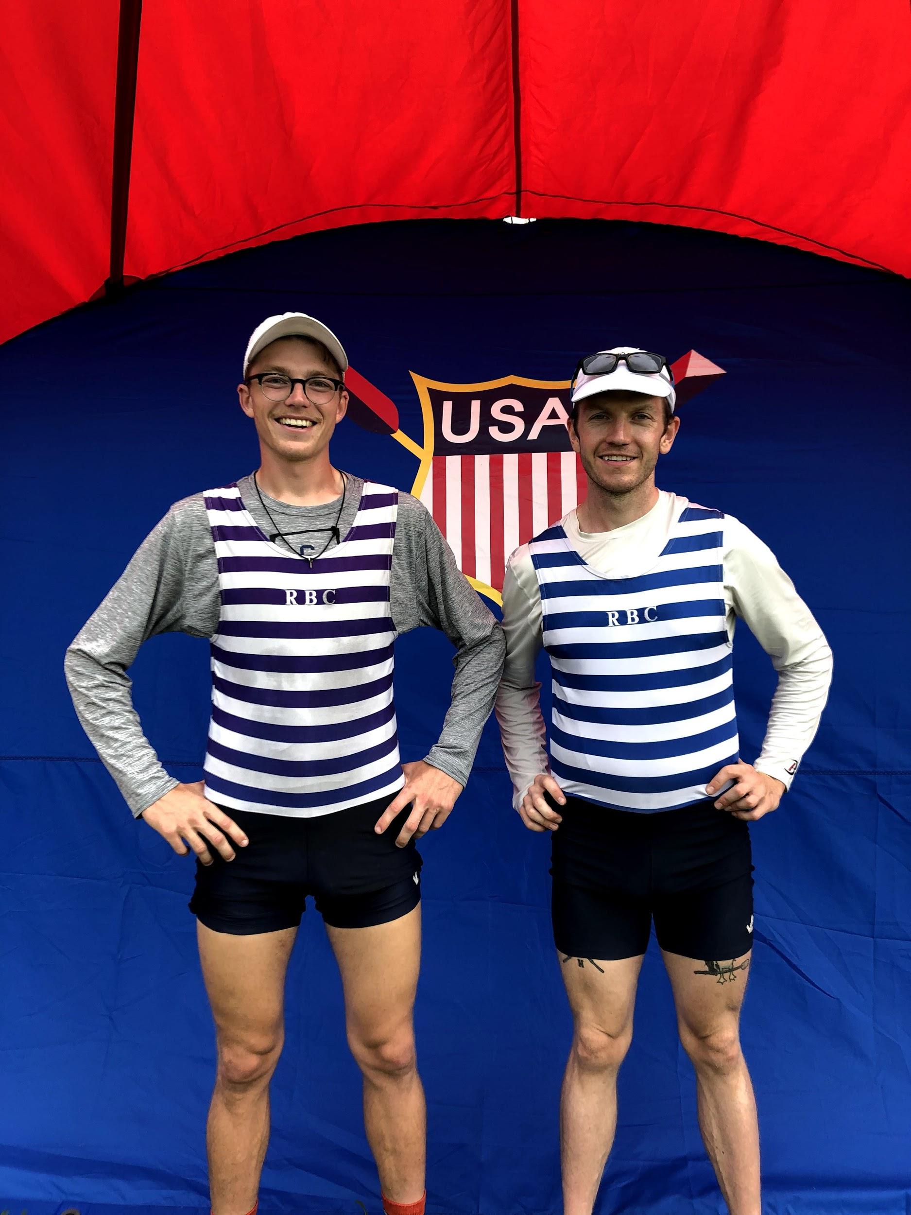 The pair representing in their RBC Stripes!