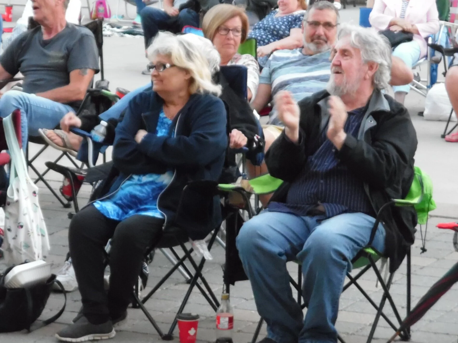 Joanmarie and Ron Provo enjoying a night at James Gibb and Bruno Nesci’s Brantford show in 2019. Photo Credit: C.M.